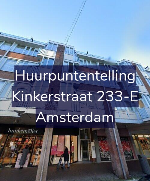 Foto gevel Huurpuntentelling voor Kinkerstraat 233-E, Amsterdam