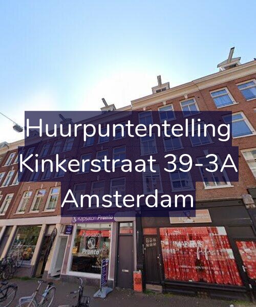 Foto gevel Huurpuntentelling voor Kinkerstraat 39-3A, Amsterdam