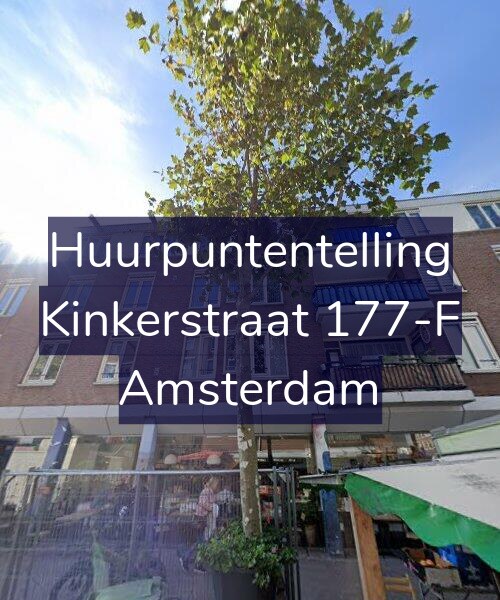 Foto gevel Huurpuntentelling voor Kinkerstraat 177-F, Amsterdam