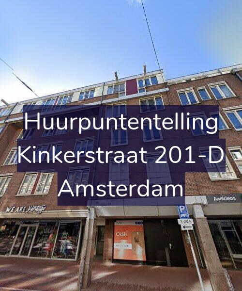 Foto gevel Huurpuntentelling voor Kinkerstraat 201-D, Amsterdam