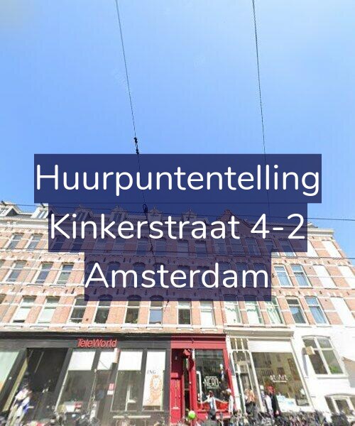Foto gevel Huurpuntentelling voor Kinkerstraat 4-2, Amsterdam