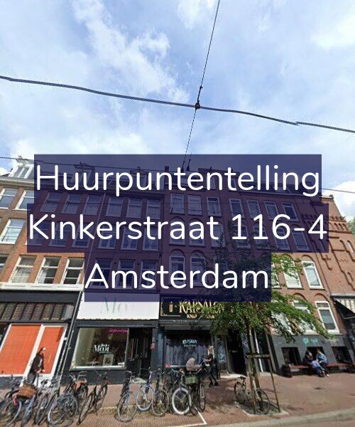 Foto gevel Huurpuntentelling voor Kinkerstraat 116-4, Amsterdam