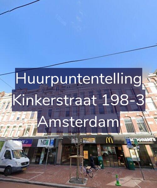 Foto gevel Huurpuntentelling voor Kinkerstraat 198-3, Amsterdam