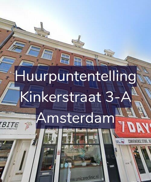 Foto gevel Huurpuntentelling voor Kinkerstraat 3-A, Amsterdam