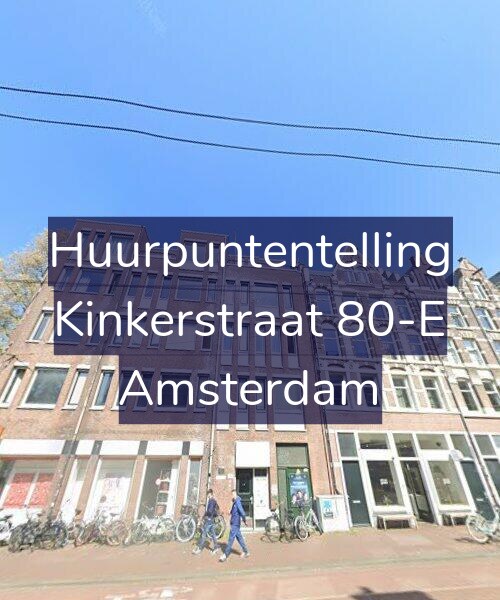 Foto gevel Huurpuntentelling voor Kinkerstraat 80-E, Amsterdam
