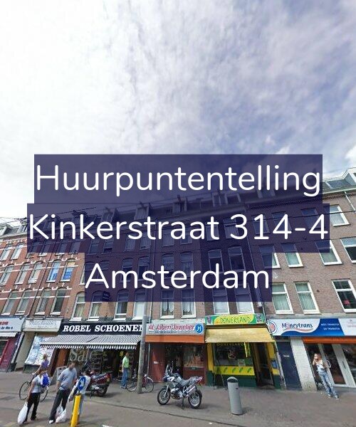 Foto gevel Huurpuntentelling voor Kinkerstraat 314-4, Amsterdam