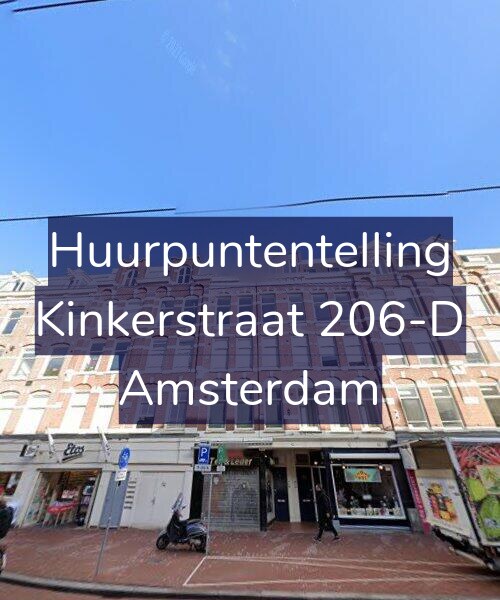 Foto gevel Huurpuntentelling voor Kinkerstraat 206-D, Amsterdam