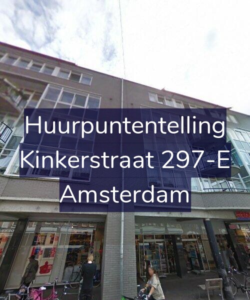 Foto gevel Huurpuntentelling voor Kinkerstraat 297-E, Amsterdam
