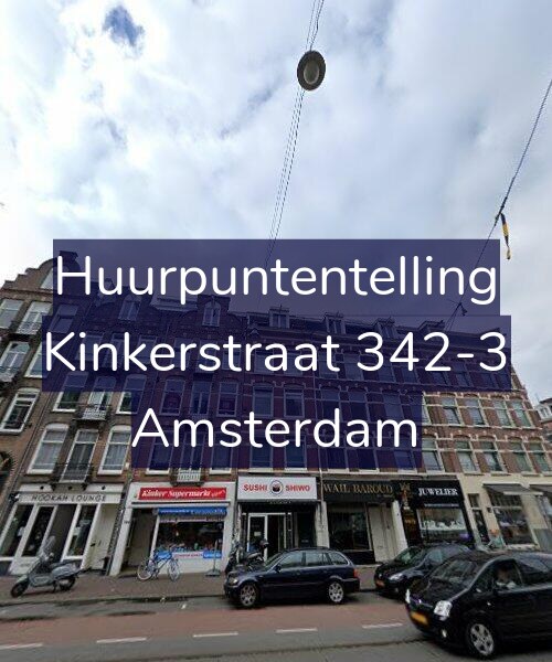 Foto gevel Huurpuntentelling voor Kinkerstraat 342-3, Amsterdam