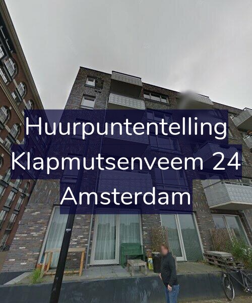 Foto gevel Huurpuntentelling voor Klapmutsenveem 24, Amsterdam