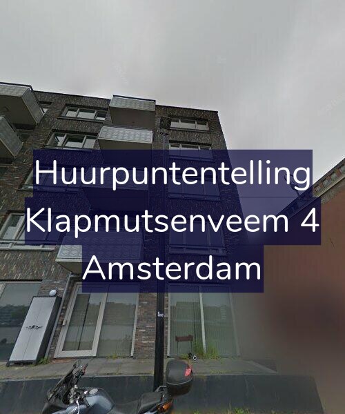Foto gevel Huurpuntentelling voor Klapmutsenveem 4, Amsterdam