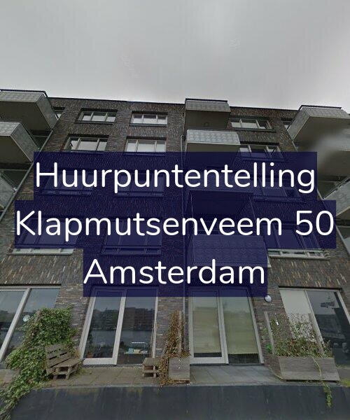 Foto gevel Huurpuntentelling voor Klapmutsenveem 50, Amsterdam