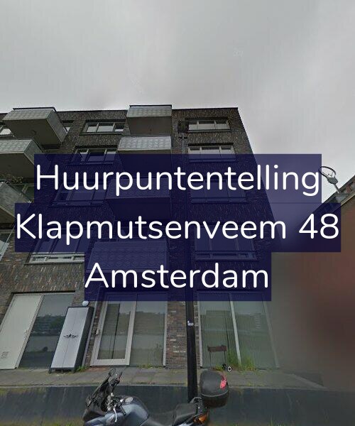 Foto gevel Huurpuntentelling voor Klapmutsenveem 48, Amsterdam