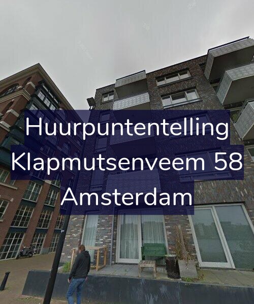 Foto gevel Huurpuntentelling voor Klapmutsenveem 58, Amsterdam