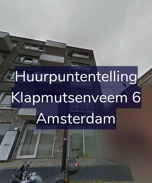 Foto gevel Huurpuntentelling voor Klapmutsenveem 6, Amsterdam