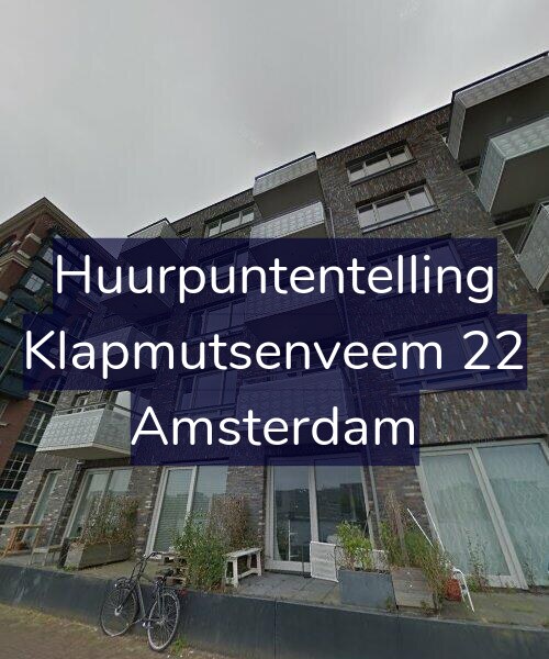Foto gevel Huurpuntentelling voor Klapmutsenveem 22, Amsterdam