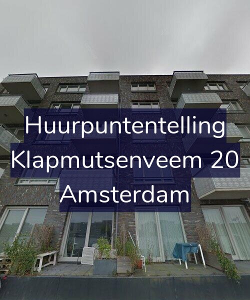 Foto gevel Huurpuntentelling voor Klapmutsenveem 20, Amsterdam