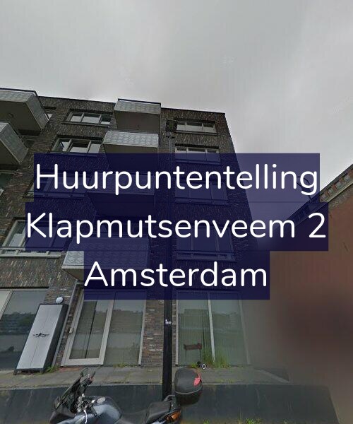 Foto gevel Huurpuntentelling voor Klapmutsenveem 2, Amsterdam