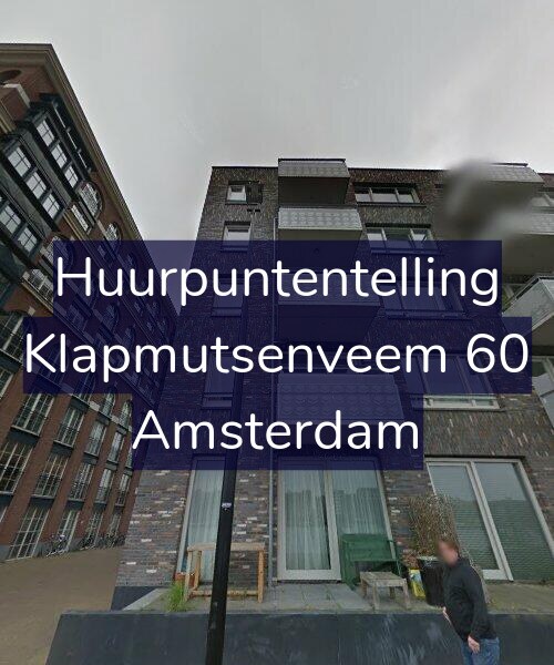 Foto gevel Huurpuntentelling voor Klapmutsenveem 60, Amsterdam
