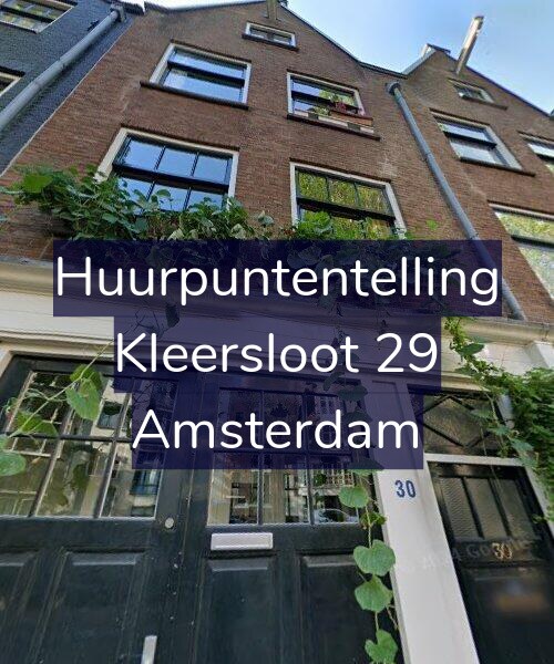 Foto gevel Huurpuntentelling voor Kleersloot 29, Amsterdam