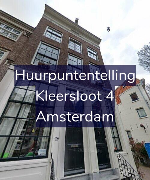 Foto gevel Huurpuntentelling voor Kleersloot 4, Amsterdam