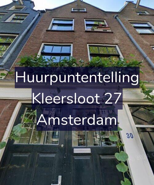 Foto gevel Huurpuntentelling voor Kleersloot 27, Amsterdam