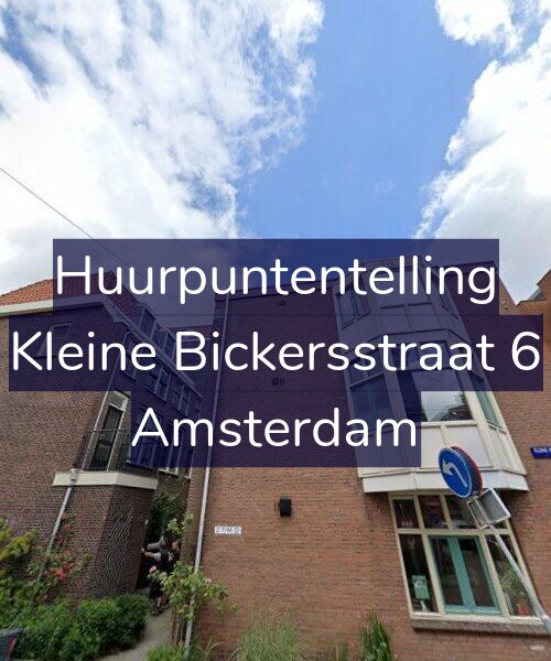 Foto gevel Huurpuntentelling voor Kleine Bickersstraat 6, Amsterdam