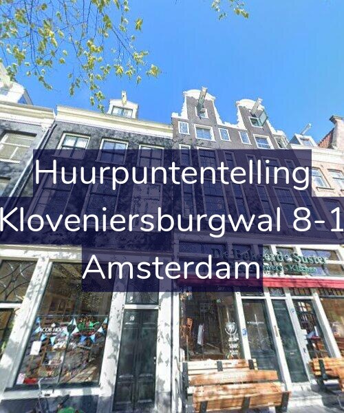 Foto gevel Huurpuntentelling voor Kloveniersburgwal 8-1, Amsterdam