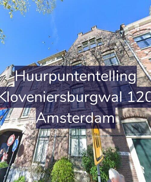 Foto gevel Huurpuntentelling voor Kloveniersburgwal 120, Amsterdam