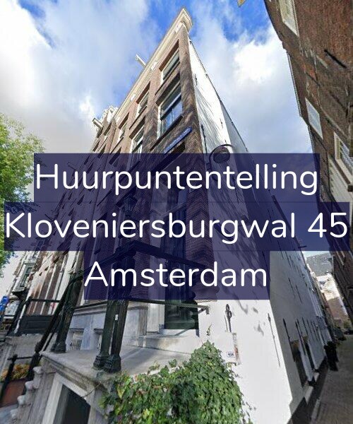 Foto gevel Huurpuntentelling voor Kloveniersburgwal 45, Amsterdam