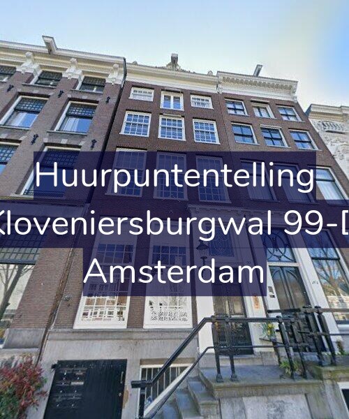 Foto gevel Huurpuntentelling voor Kloveniersburgwal 99-D, Amsterdam