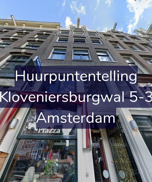 Foto gevel Huurpuntentelling voor Kloveniersburgwal 5-3, Amsterdam