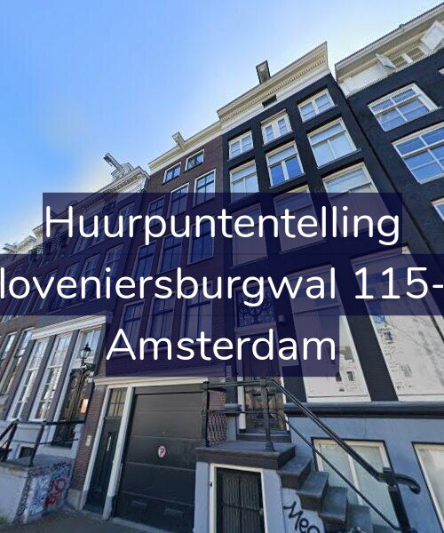 Foto gevel Huurpuntentelling voor Kloveniersburgwal 115-1, Amsterdam