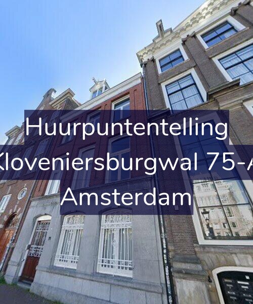 Foto gevel Huurpuntentelling voor Kloveniersburgwal 75-A, Amsterdam