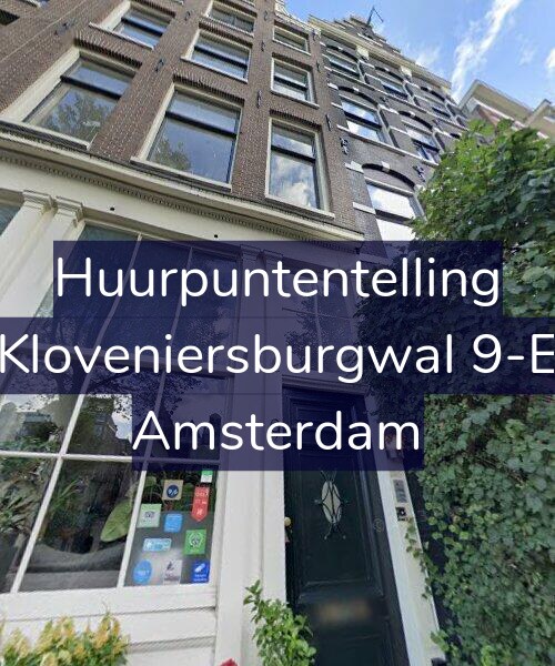 Foto gevel Huurpuntentelling voor Kloveniersburgwal 9-E, Amsterdam