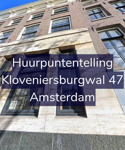 Foto gevel Huurpuntentelling voor Kloveniersburgwal 47, Amsterdam