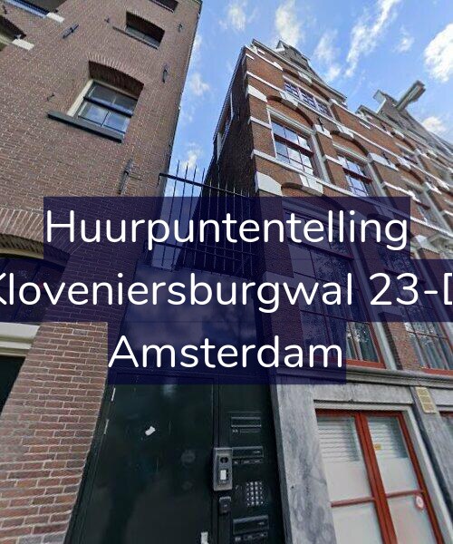 Foto gevel Huurpuntentelling voor Kloveniersburgwal 23-D, Amsterdam