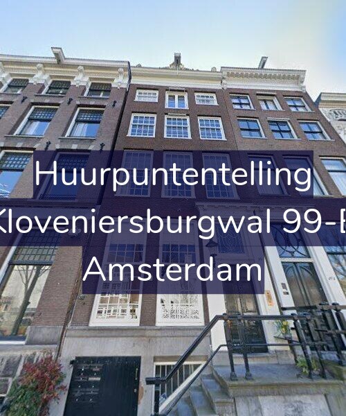 Foto gevel Huurpuntentelling voor Kloveniersburgwal 99-B, Amsterdam