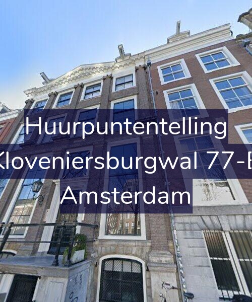 Foto gevel Huurpuntentelling voor Kloveniersburgwal 77-B, Amsterdam