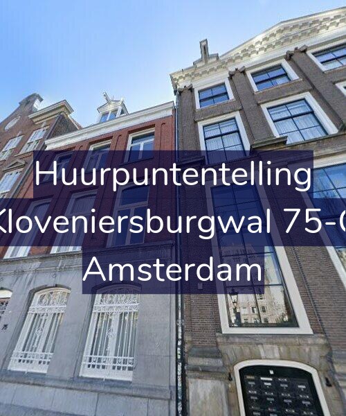 Foto gevel Huurpuntentelling voor Kloveniersburgwal 75-C, Amsterdam
