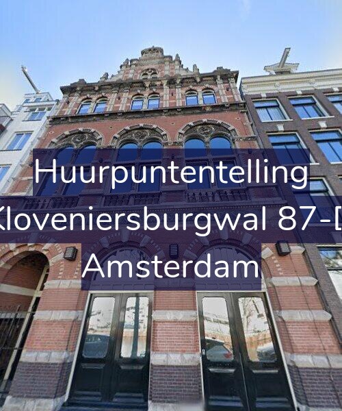 Foto gevel Huurpuntentelling voor Kloveniersburgwal 87-D, Amsterdam