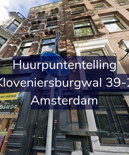 Foto gevel Huurpuntentelling voor Kloveniersburgwal 39-2, Amsterdam