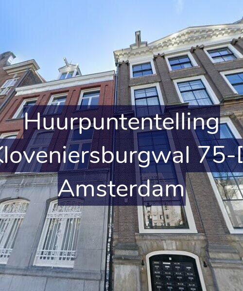 Foto gevel Huurpuntentelling voor Kloveniersburgwal 75-D, Amsterdam
