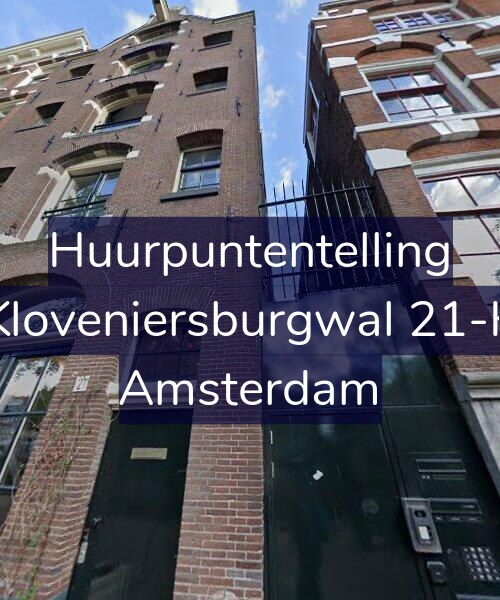 Foto gevel Huurpuntentelling voor Kloveniersburgwal 21-K, Amsterdam