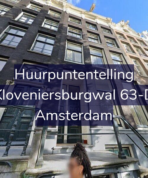 Foto gevel Huurpuntentelling voor Kloveniersburgwal 63-D, Amsterdam