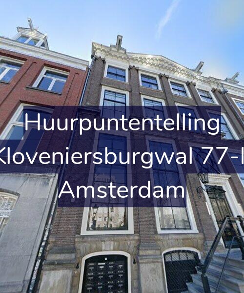 Foto gevel Huurpuntentelling voor Kloveniersburgwal 77-F, Amsterdam