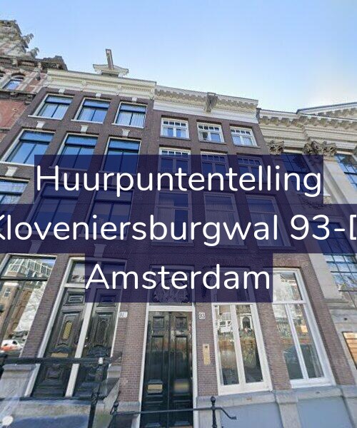 Foto gevel Huurpuntentelling voor Kloveniersburgwal 93-D, Amsterdam