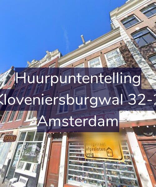 Foto gevel Huurpuntentelling voor Kloveniersburgwal 32-2, Amsterdam