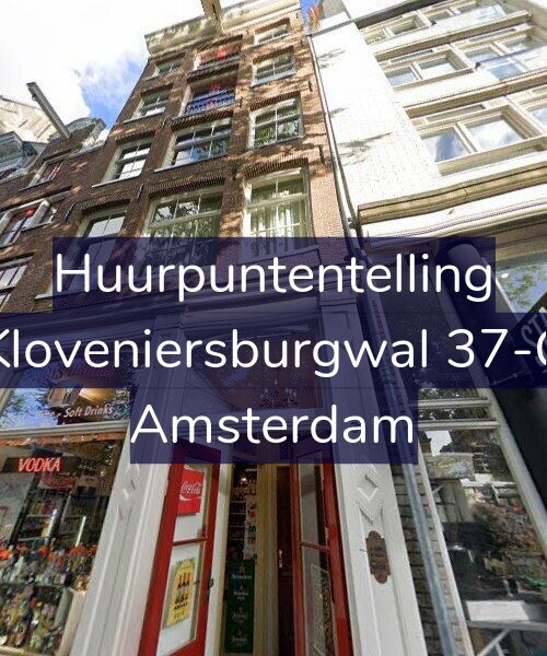 Foto gevel Huurpuntentelling voor Kloveniersburgwal 37-C, Amsterdam