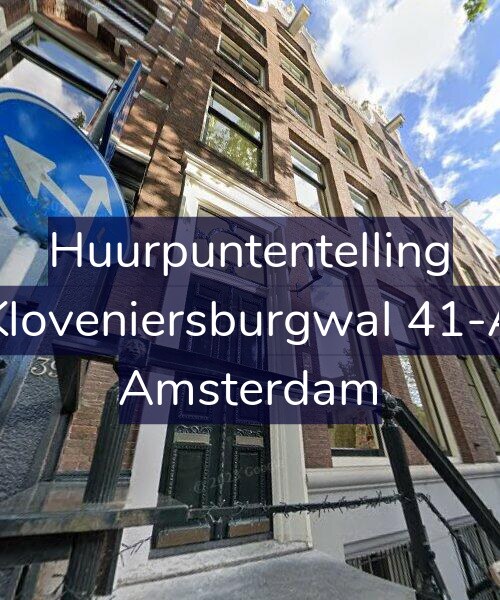 Foto gevel Huurpuntentelling voor Kloveniersburgwal 41-A, Amsterdam